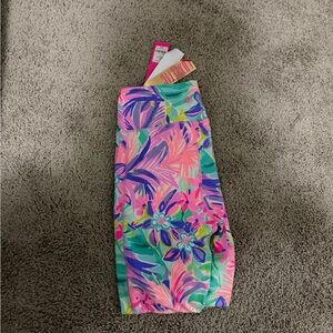 Lilly Pulitzer Pink and Blue Tropical Joggers